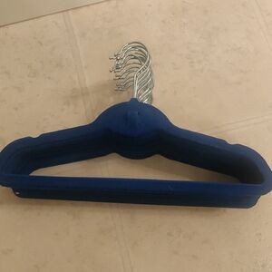 Set of 20 youth/kids Non slip Blue Velvet Hangers